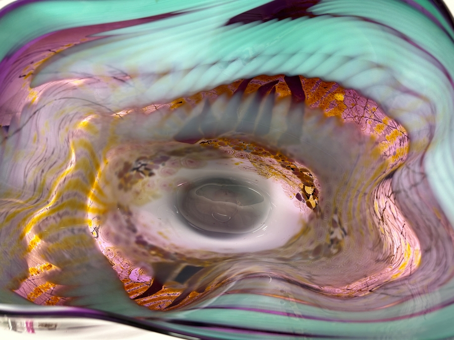 Christopher Hawthorne (American, B. 1953) Large Art Glass Vase From The 'Aquarium' Series Dated 1993 18'W X 11'D X 15'H Estimate $500-$1,000 [Photo 11]