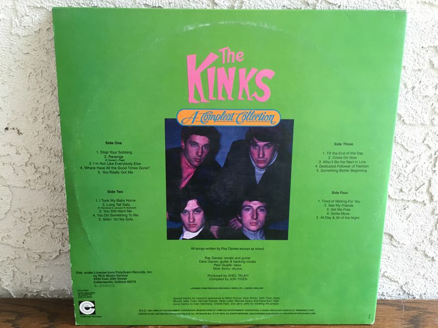 Kinks, The ‎- A Compleat Collection - Compleat Records ‎- CPL-2-2001 - 2 × Vinyl - Compilation [Photo 2]
