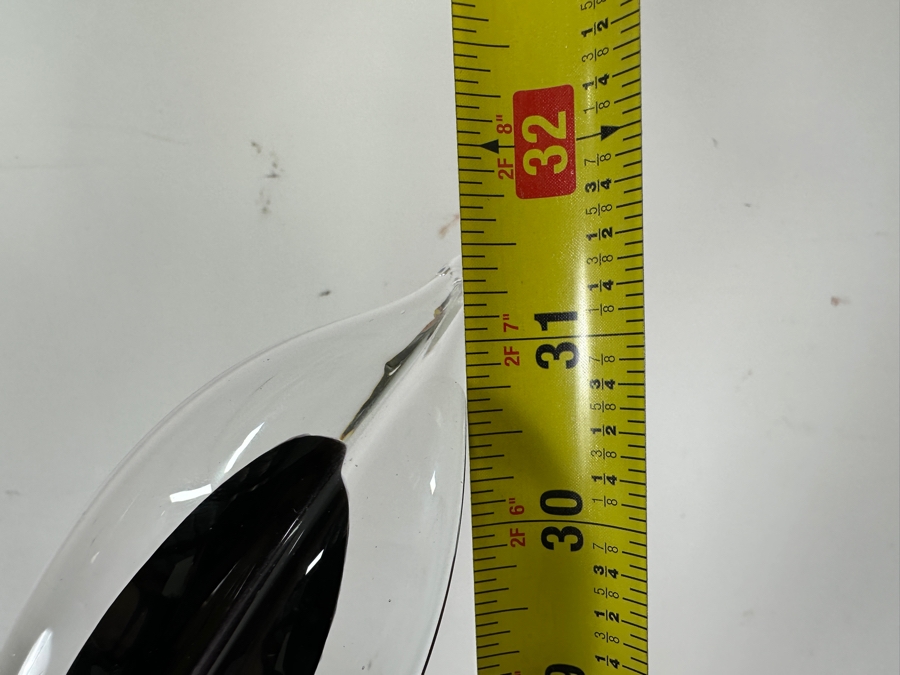 Art Glass Vase With Art Glass Flowers Unsigned 31'H [Photo 8]