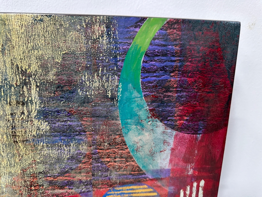 John Douglas (American, 21st Century) Mixed-Media Geometric Abstract Painting On Canvas Titled 'Rumor II' 30' X 30' Estimate $2,000-$3,000 [Photo 2]