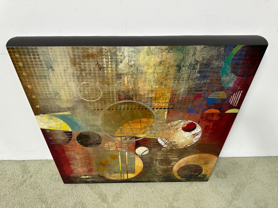 John Douglas (American, 21st Century) Mixed-Media Geometric Abstract Painting On Canvas Titled 'Rumor II' 30' X 30' Estimate $2,000-$3,000 [Photo 7]