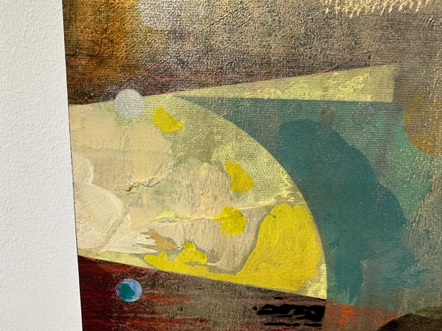 John Douglas (American, 21st Century) Mixed-Media Geometric Abstract Painting On Canvas Titled 'Rumor II' 30' X 30' Estimate $2,000-$3,000 [Photo 6]