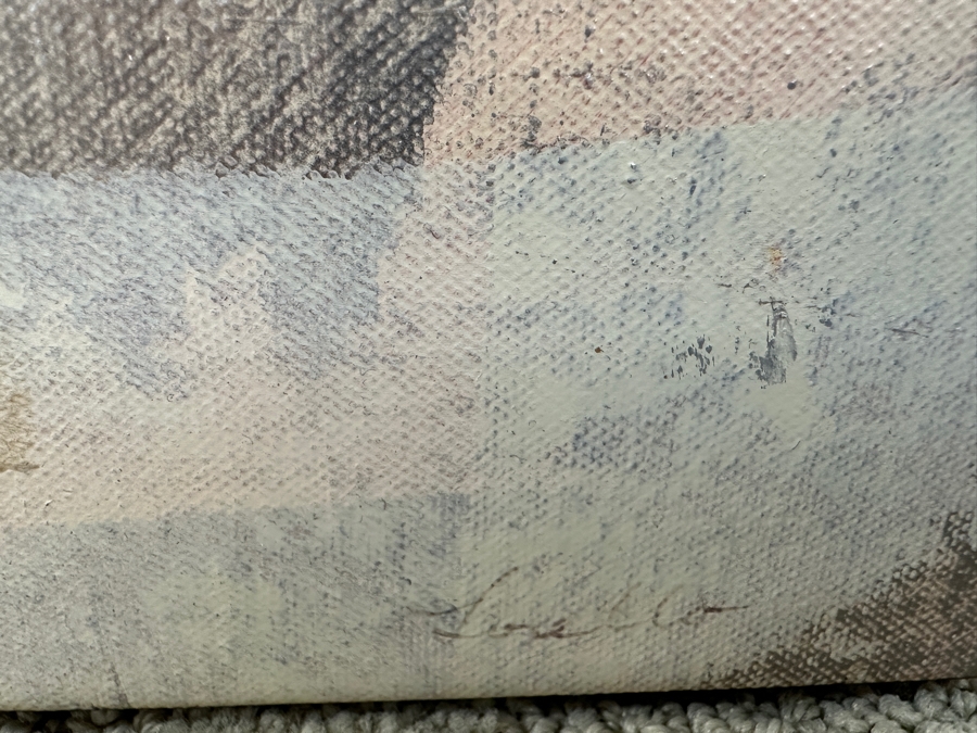 Just Added - Susan Lorello (American, 21st Century) Abstract Modernist Mixed-Media Painting On Canvas 36 X 24 [Photo 4]