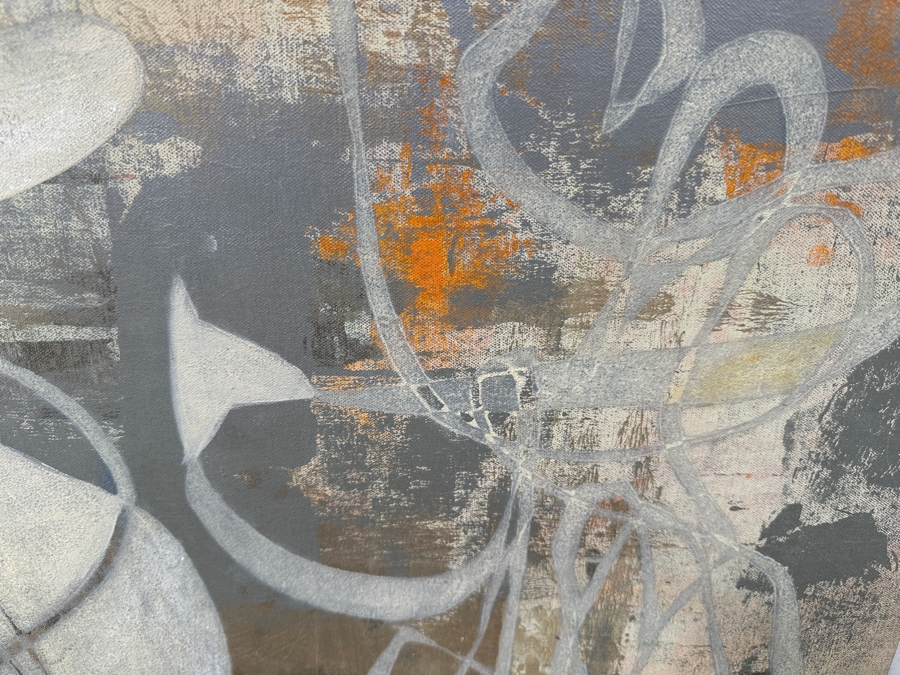 Just Added - Susan Lorello (American, 21st Century) Abstract Modernist Mixed-Media Painting On Canvas 36 X 24 [Photo 3]