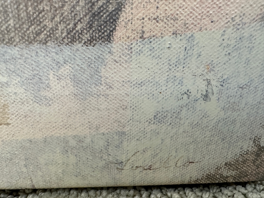 Just Added - Susan Lorello (American, 21st Century) Abstract Modernist Mixed-Media Painting On Canvas 36 X 24 [Photo 5]