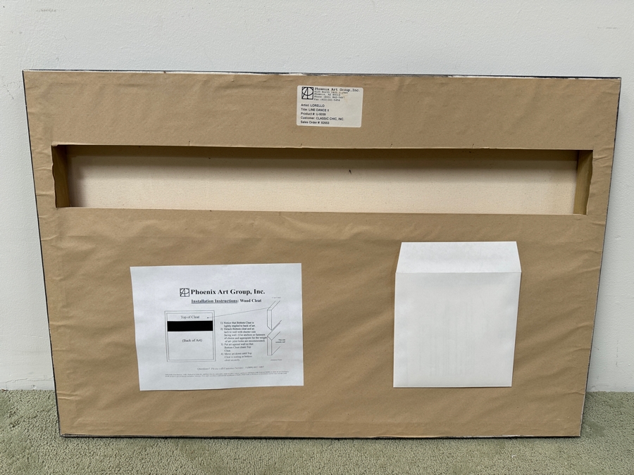 Just Added - Susan Lorello (American, 21st Century) Abstract Modernist Mixed-Media Painting On Canvas 36 X 24 [Photo 6]