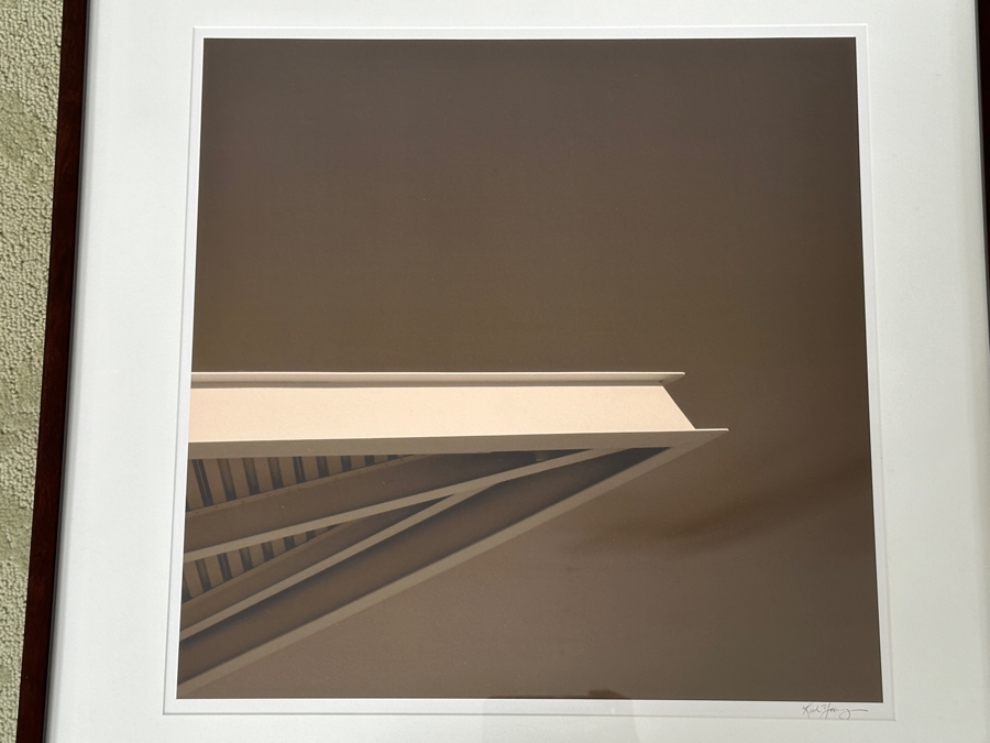 Just Added - Architectural Photographic Print Signed Lower Right 18 X 18 Framed 26 X 26 [Photo 3]