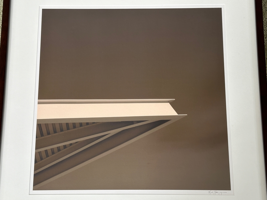 Just Added - Architectural Photographic Print Signed Lower Right 18 X 18 Framed 26 X 26 [Photo 2]