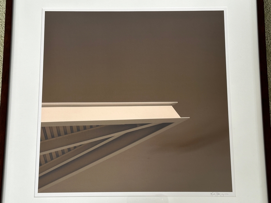 Just Added - Architectural Photographic Print Signed Lower Right 18 X 18 Framed 26 X 26 [Photo 4]