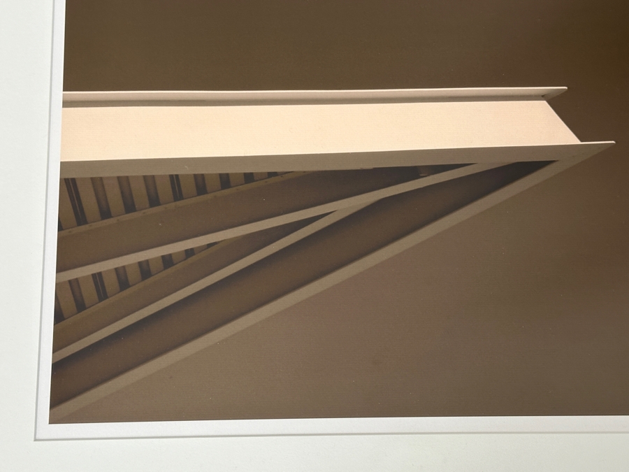 Just Added - Architectural Photographic Print Signed Lower Right 18 X 18 Framed 26 X 26 [Photo 7]