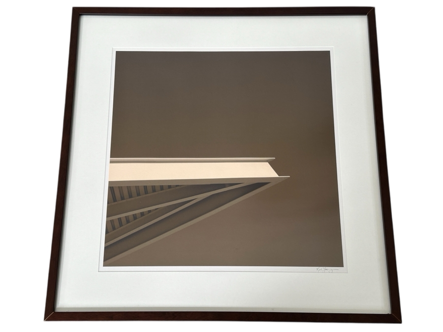 Just Added - Architectural Photographic Print Signed Lower Right 18 X 18 Framed 26 X 26