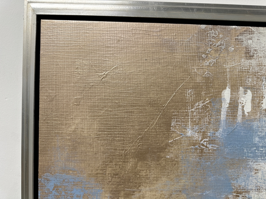 Just Added - Dennis Carney (American, B. 1960) Mixed-Media Abstract Modernist Painting On Canvas Titled 'Around' Signed Lower Right 60' X 70' Framed 65' X 75' Estimate $6,000-$7,000 [Photo 6]