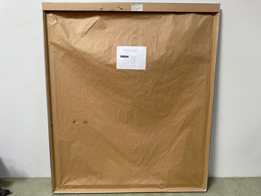 Just Added - Dennis Carney (American, B. 1960) Mixed-Media Abstract Modernist Painting On Canvas Titled 'Around' Signed Lower Right 60' X 70' Framed 65' X 75' Estimate $6,000-$7,000 [Photo 9]