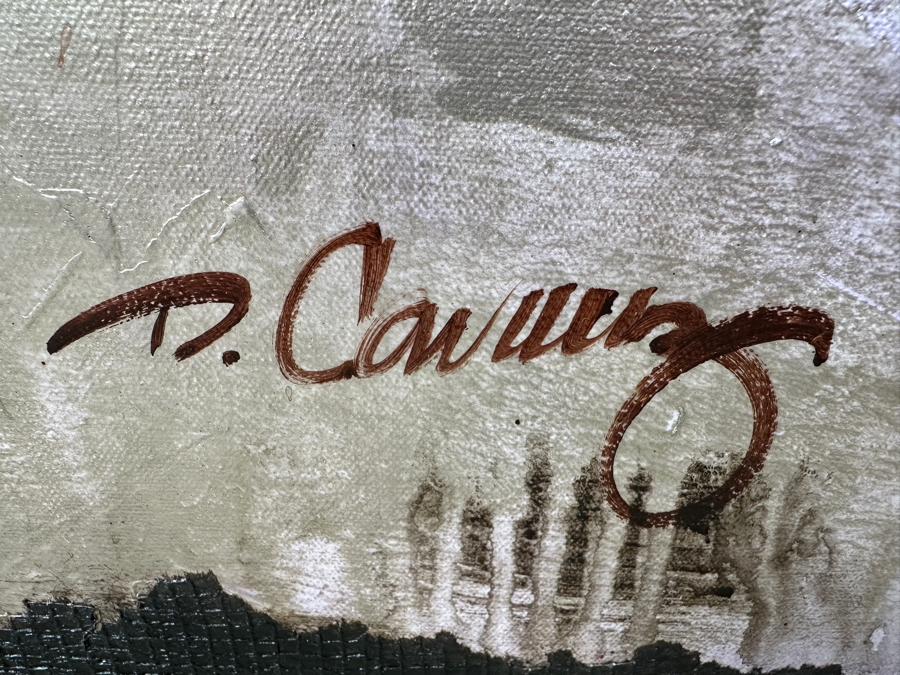 Just Added - Dennis Carney (American, B. 1960) Mixed-Media Abstract Modernist Painting On Canvas Titled 'Around' Signed Lower Right 60' X 70' Framed 65' X 75' Estimate $6,000-$7,000 [Photo 8]