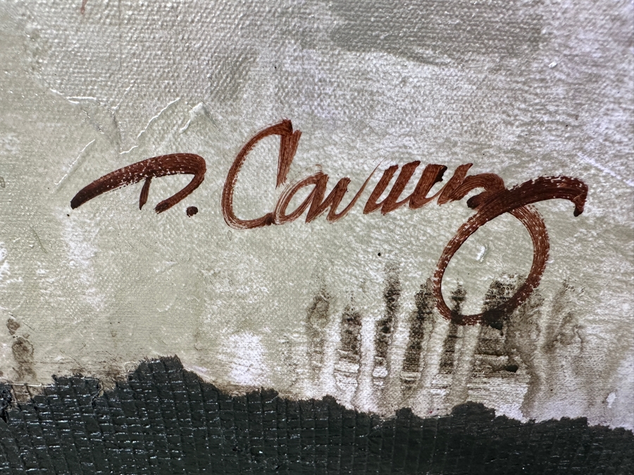 Just Added - Dennis Carney (American, B. 1960) Mixed-Media Abstract Modernist Painting On Canvas Titled 'Around' Signed Lower Right 60' X 70' Framed 65' X 75' Estimate $6,000-$7,000 [Photo 7]