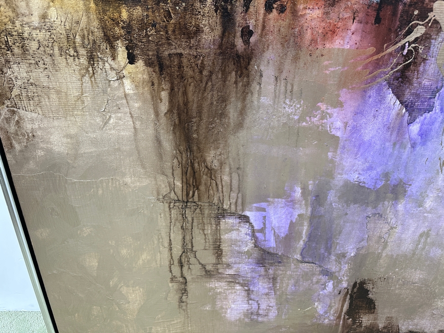 Just Added - Dennis Carney (American, B. 1960) Mixed-Media Abstract Modernist Painting On Canvas Titled 'Around' Signed Lower Right 60' X 70' Framed 65' X 75' Estimate $6,000-$7,000 [Photo 4]