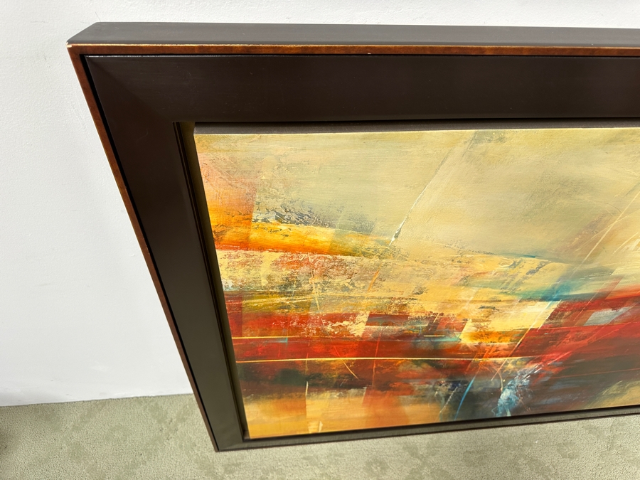 Just Added - Kemp Mixed-Media Abstract Modernist Painting On Canvas Titled 'Area Of Light' Signed Lower Right 60' X 40' Framed 68.5' X 48.5' Estimate $3,000-$5,000 [Photo 13]