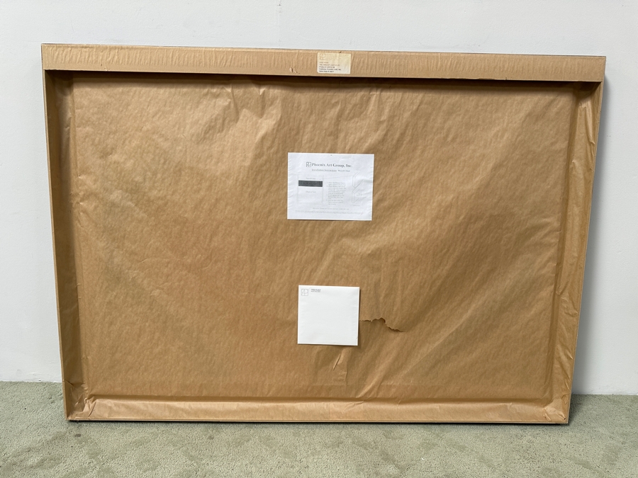 Just Added - Kemp Mixed-Media Abstract Modernist Painting On Canvas Titled 'Area Of Light' Signed Lower Right 60' X 40' Framed 68.5' X 48.5' Estimate $3,000-$5,000 [Photo 14]