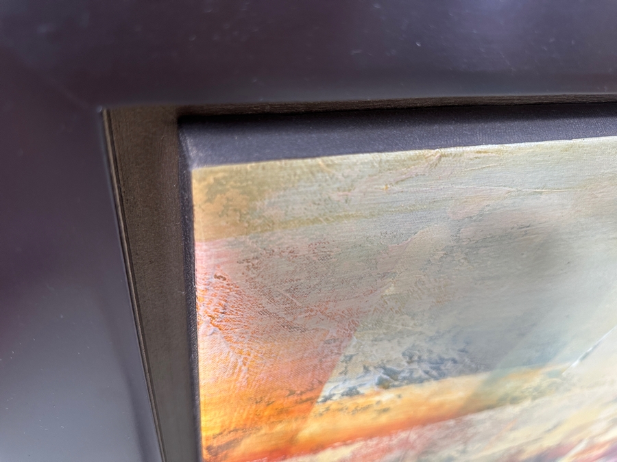 Just Added - Kemp Mixed-Media Abstract Modernist Painting On Canvas Titled 'Area Of Light' Signed Lower Right 60' X 40' Framed 68.5' X 48.5' Estimate $3,000-$5,000 [Photo 12]