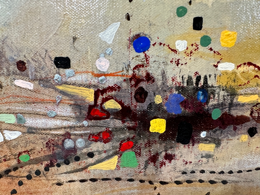 Just Added - John Douglas (American, 21st Century) Mixed-Media Abstract Modernist Painting On Canvas Titled 'Mystere' 69' X 51' Framed 71.5' X 53.5' Estimate $6,000-$9,000 [Photo 5]