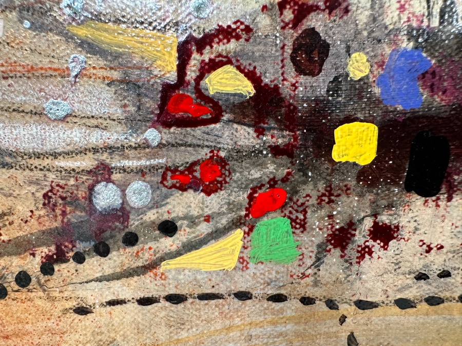 Just Added - John Douglas (American, 21st Century) Mixed-Media Abstract Modernist Painting On Canvas Titled 'Mystere' 69' X 51' Framed 71.5' X 53.5' Estimate $6,000-$9,000 [Photo 6]