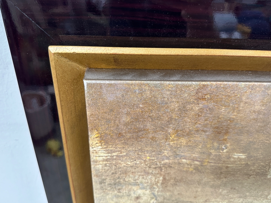 Just Added - Kemp Abstract Modernist Giclee Print On Canvas Titled 'Capitan I' Signed Lower Right 38' X 51' Framed 43.5' X 56.5' Estimate $1,000-$1,500 [Photo 8]