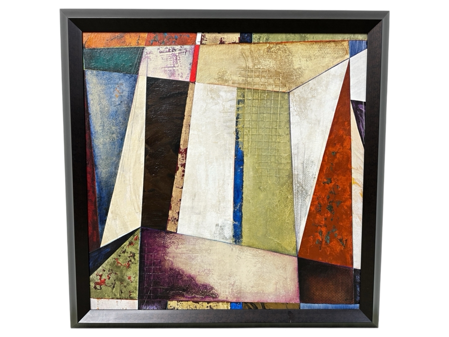 Just Added - Drew Etienne (American Twenty-First Century) Abstract Acrylic on Canvas Titled: 'Spatial Event' 41” X 41”