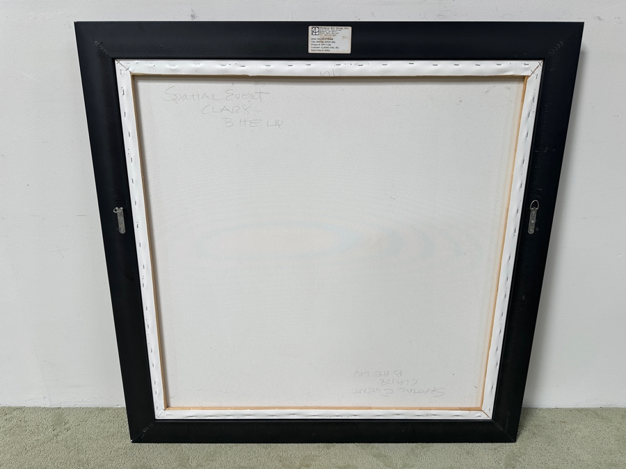 Just Added - Drew Etienne (American Twenty-First Century) Abstract Acrylic on Canvas Titled: 'Spatial Event' 41” X 41” [Photo 6]