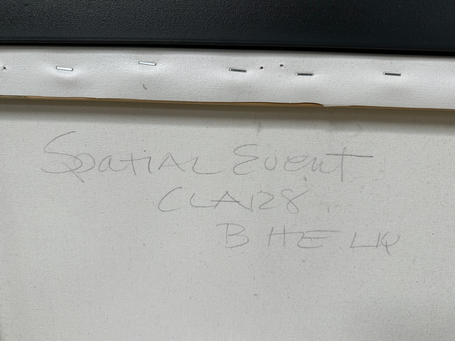 Just Added - Drew Etienne (American Twenty-First Century) Abstract Acrylic on Canvas Titled: 'Spatial Event' 41” X 41” [Photo 8]
