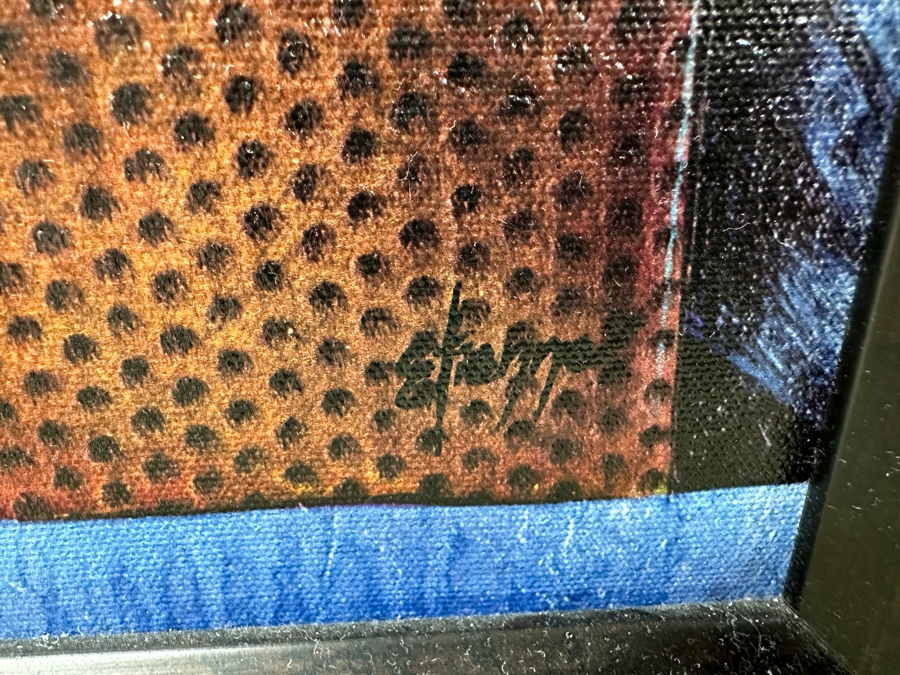 Just Added - Drew Etienne (American Twenty-First Century) Abstract Acrylic on Canvas Titled: 'Spatial Event' 41” X 41” [Photo 5]