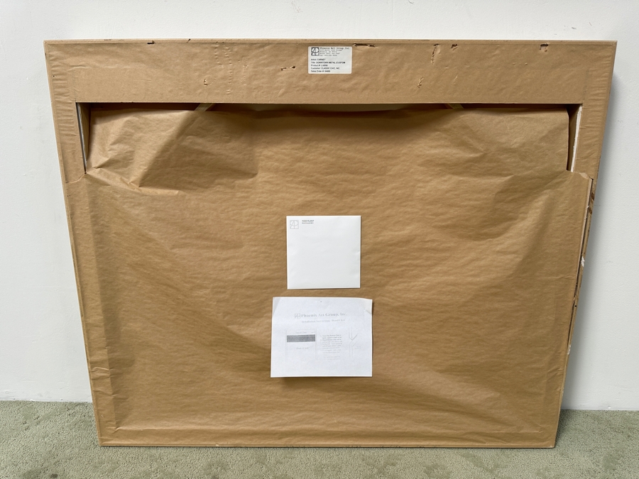 Just Added - Dennis Carney (American, b. 1960) Abstract Painting on Canvas Titled 'Downtown Metal' Signed Lower Right 49” X 40' Estimate $3,000-$4,000 [Photo 7]