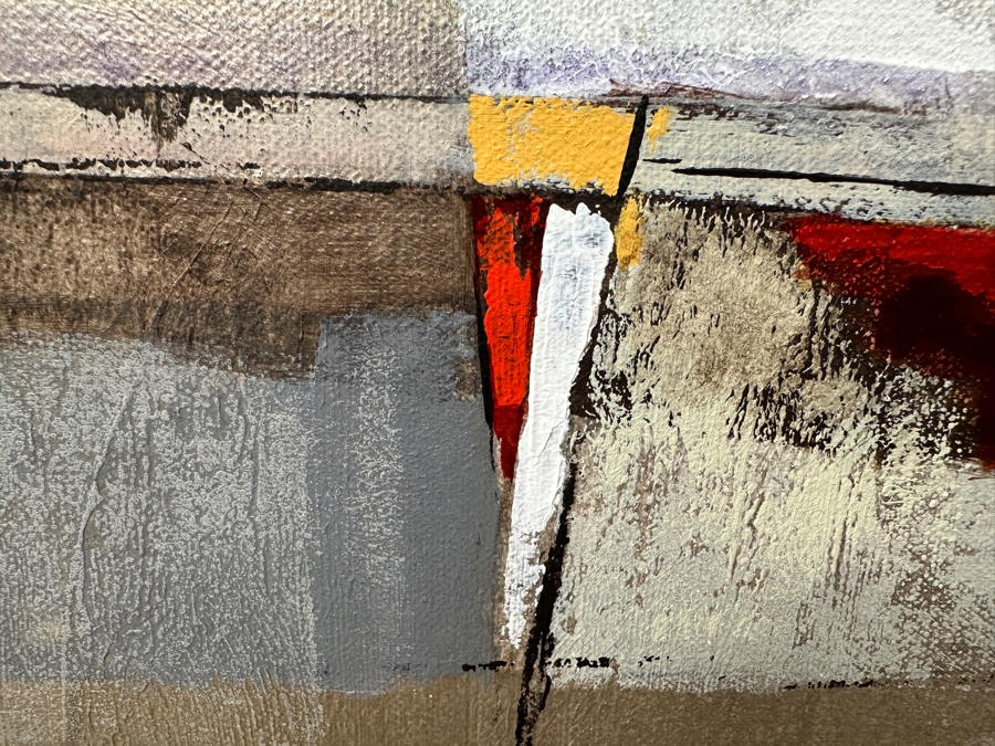 Just Added - Dennis Carney (American, b. 1960) Abstract Painting on Canvas Titled 'Downtown Metal' Signed Lower Right 49” X 40' Estimate $3,000-$4,000 [Photo 5]