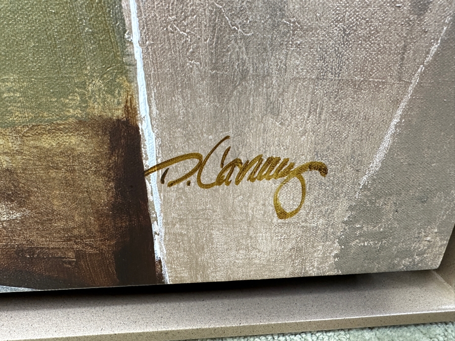 Just Added - Dennis Carney (American, b. 1960) Abstract Painting on Canvas Titled 'Downtown Metal' Signed Lower Right 49” X 40' Estimate $3,000-$4,000 [Photo 4]