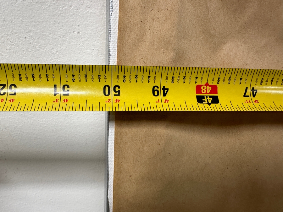 Dennis Carney (American, B. 1960) Abstract Giclee On Canvas Titled: 'Tumbling' Signed Bottom Right Framing: Thin, Silver-Painted Frame 49'W x 40”H  [Photo 17]