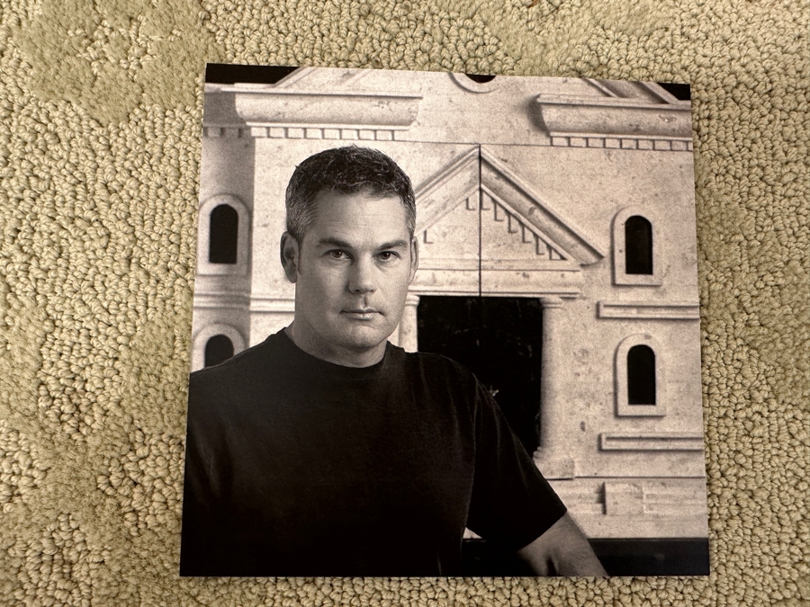 Dennis Carney (American, B. 1960) Abstract Giclee On Canvas Titled: 'Tumbling' Signed Bottom Right Framing: Thin, Silver-Painted Frame 49'W x 40”H  [Photo 13]