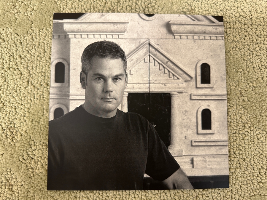 Dennis Carney (American, B. 1960) Abstract Giclee On Canvas Titled: 'Tumbling' Signed Bottom Right Framing: Thin, Silver-Painted Frame 49'W x 40”H  [Photo 14]