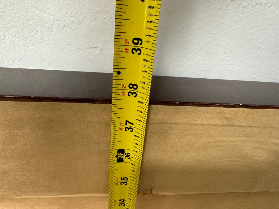 Jennifer Hollack Raboin (American, Twentieth-Twenty-First Century) Abstract Acrylic On Metal Titled: 'Skyline Blaze' 86' x 38' [Photo 14]