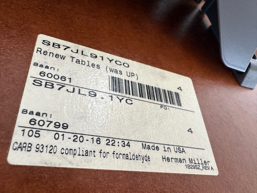 Herman Miller Baan Desk 72'W x 30'D x 29'H [Photo 3]