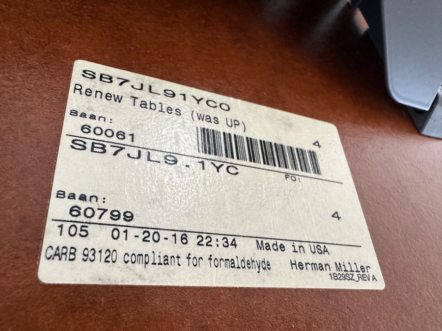 Herman Miller Baan Desk 72'W x 30'D x 29'H [Photo 4]