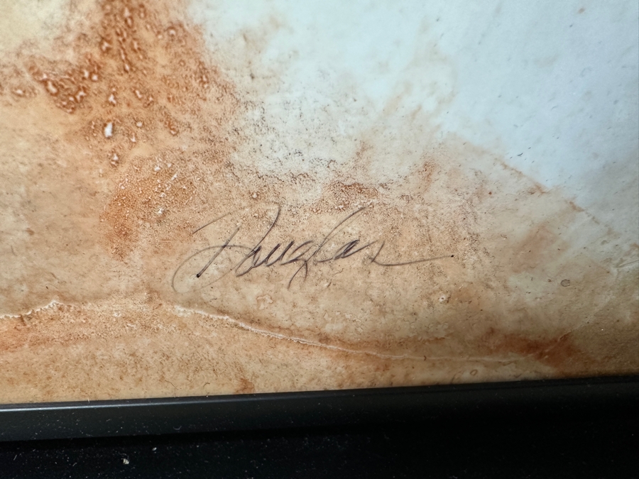 John Douglas (American, Twentieth-Twenty-First Century) Mixed Media on Board with Thin Silver Frame Titled: 'Orion' 78' x 44” Estimate $6,000-$9,000 [Photo 7]