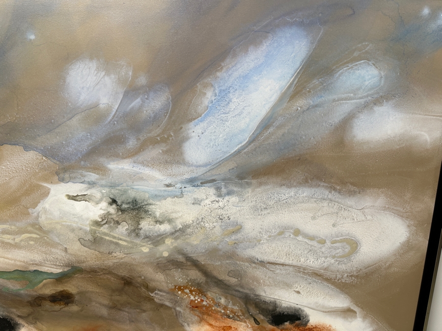 John Douglas (American, Twentieth-Twenty-First Century) Mixed Media on Board with Thin Silver Frame Titled: 'Orion' 78' x 44” Estimate $6,000-$9,000 [Photo 5]