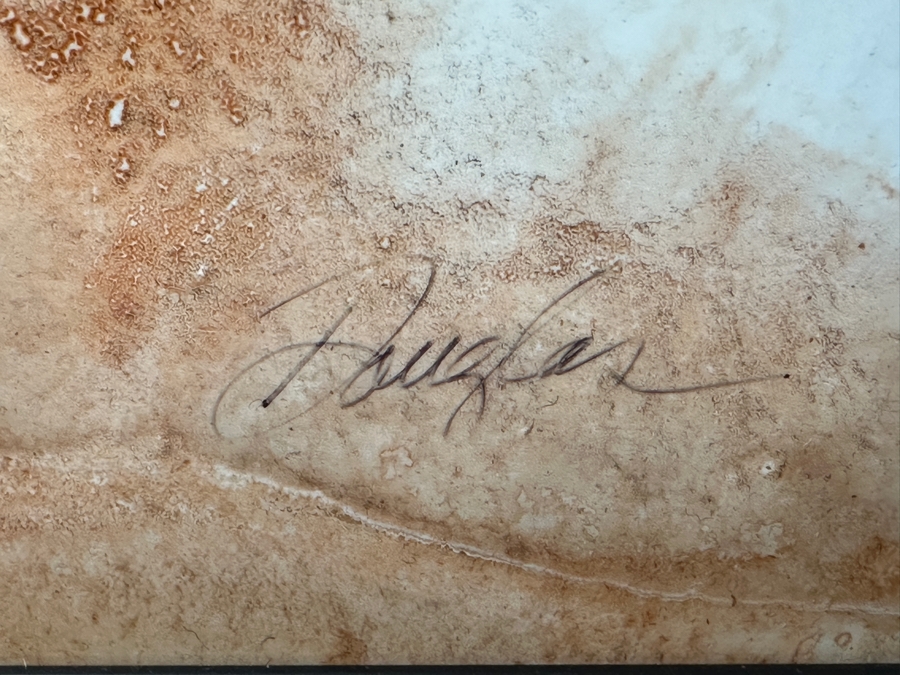 John Douglas (American, Twentieth-Twenty-First Century) Mixed Media on Board with Thin Silver Frame Titled: 'Orion' 78' x 44” Estimate $6,000-$9,000 [Photo 9]