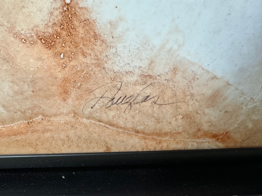 John Douglas (American, Twentieth-Twenty-First Century) Mixed Media on Board with Thin Silver Frame Titled: 'Orion' 78' x 44” Estimate $6,000-$9,000 [Photo 8]