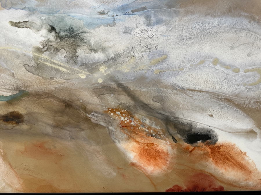 John Douglas (American, Twentieth-Twenty-First Century) Mixed Media on Board with Thin Silver Frame Titled: 'Orion' 78' x 44” Estimate $6,000-$9,000 [Photo 4]