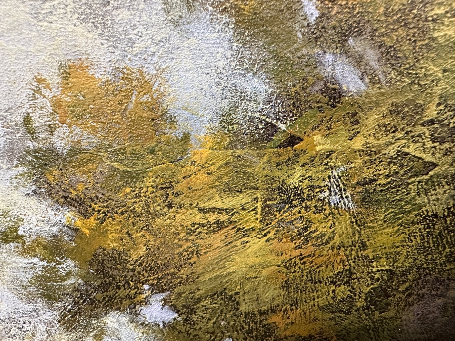  Mixed Media On Canvas Titled 'Purple Sky' Signed Bottom Right, “Williams” (Artist Unidentified) 50' x 38” [Photo 6]