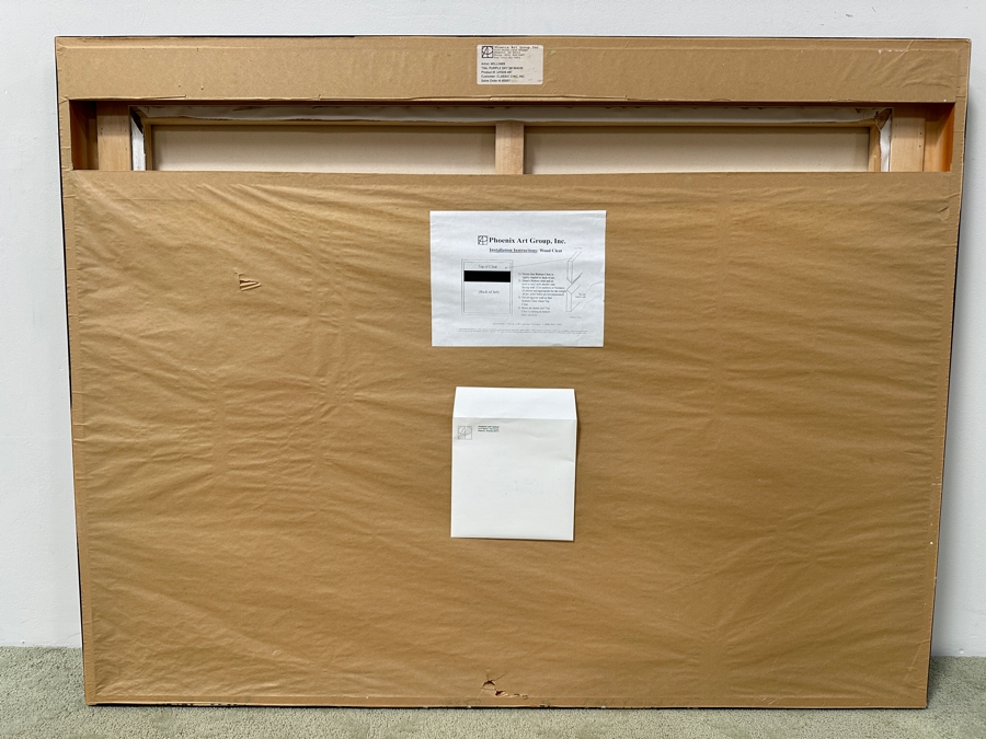  Mixed Media On Canvas Titled 'Purple Sky' Signed Bottom Right, “Williams” (Artist Unidentified) 50' x 38” [Photo 12]