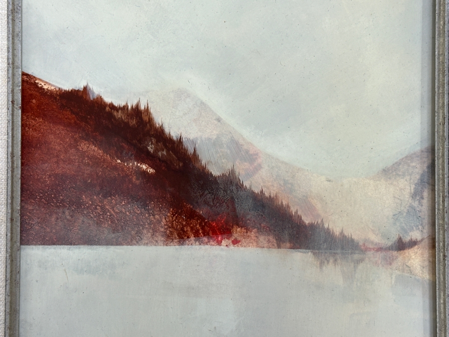 Richard Kozlow (American, 1926-2008) Acrylic on Canvas Titled 'Isla Mujer' 1970 7' x 9' Framed: 12.5' x 14' [Photo 3]