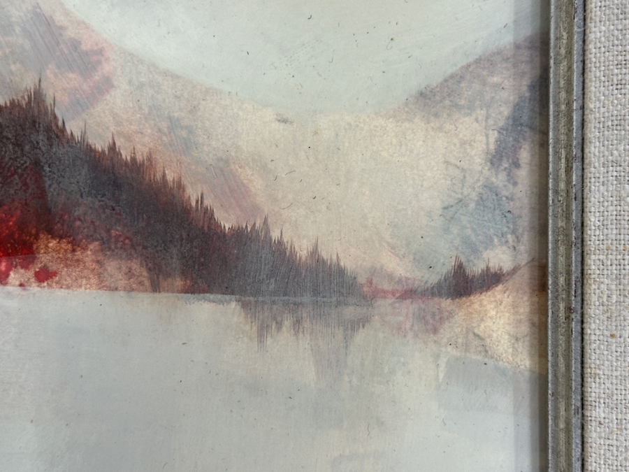 Richard Kozlow (American, 1926-2008) Acrylic on Canvas Titled 'Isla Mujer' 1970 7' x 9' Framed: 12.5' x 14' [Photo 4]