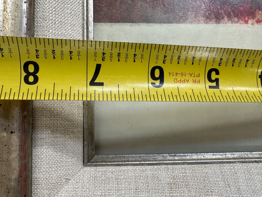 Richard Kozlow (American, 1926-2008) Acrylic on Canvas Titled 'Isla Mujer' 1970 7' x 9' Framed: 12.5' x 14' [Photo 12]