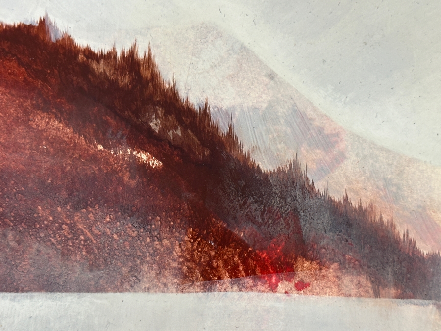 Richard Kozlow (American, 1926-2008) Acrylic on Canvas Titled 'Isla Mujer' 1970 7' x 9' Framed: 12.5' x 14' [Photo 5]